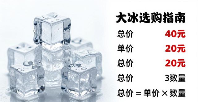 大冰块价格到底怎么算？江岸冰块选购指南