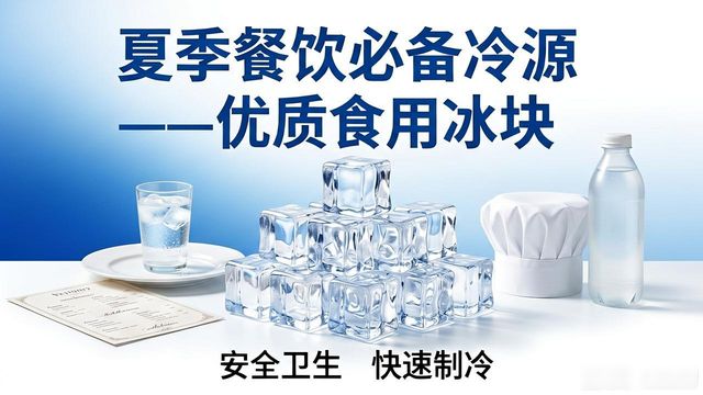 江岸食用冰块销售，夏季餐饮必备的冷源选择