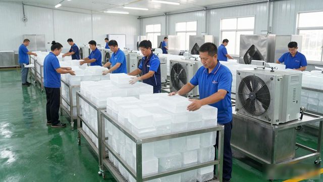 江岸夏季车间降温冰块，工厂师傅都在用这个方法