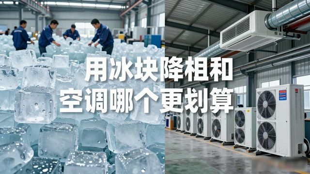 江岸夏季车间降温大冰块，工厂防暑新选择